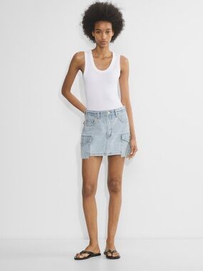 Denim Forum 90s Cargo Mini Skirt 23